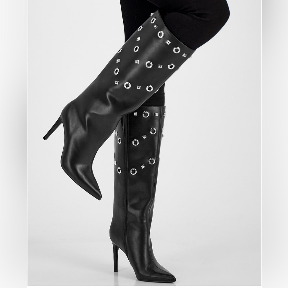 I.N.C. International Concepts Women's Saiqa Grommet Knee High Boots